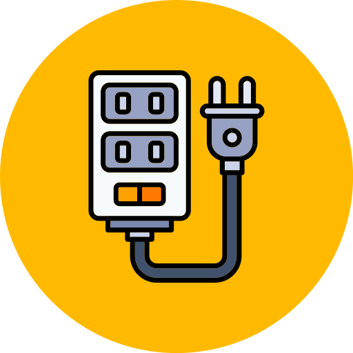 Power strip Generic color lineal-color icon