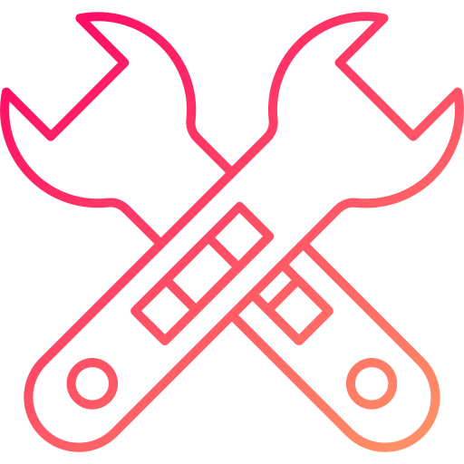 Cross Wrench Generic gradient outline icon