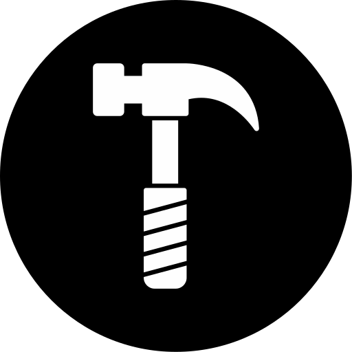 hammer Generic black fill icon