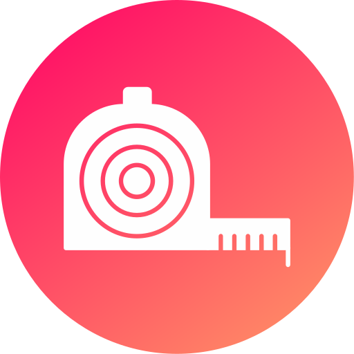 Measuring tape Generic gradient fill icon