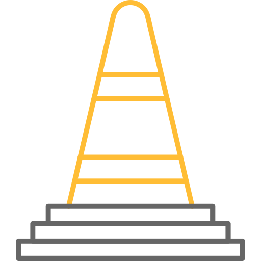 Traffic Cone Generic black outline icon