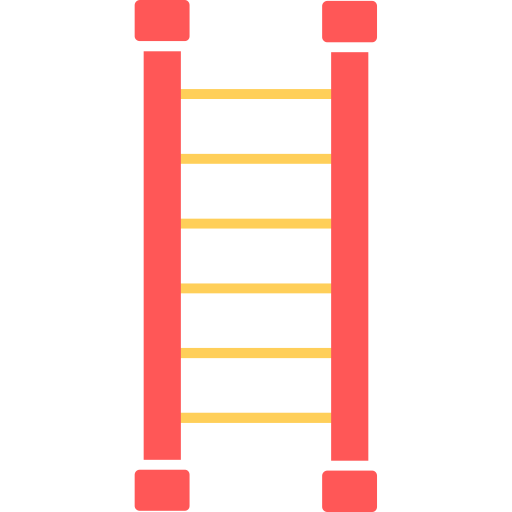 escalera Generic color fill icono