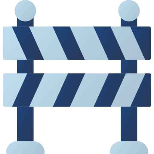 Road Barrier Generic color fill icon