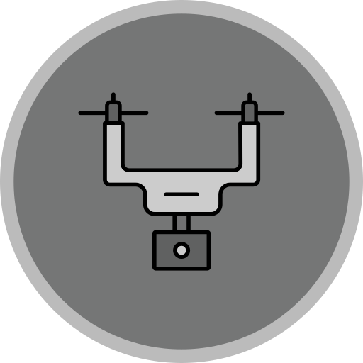 drone con cámara Generic color lineal-color icono