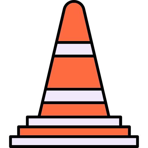 Дорожный конус Generic color lineal-color иконка