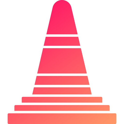 stożek ruchu Generic gradient fill ikona