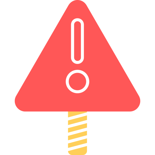 Warning Sign Generic color fill icon