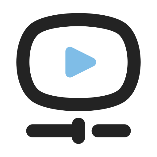 reproductor de video Generic color outline icono