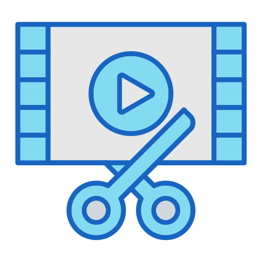Film editing Generic color lineal-color icon