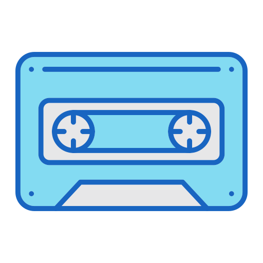 カセット Generic color lineal-color icon
