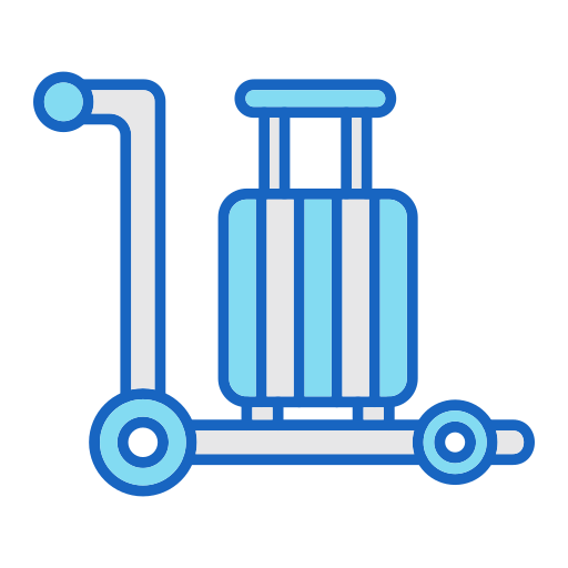 wózek lotniskowy Generic color lineal-color ikona