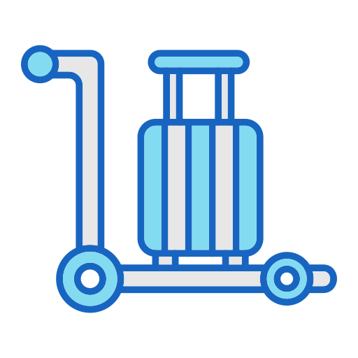 공항 카트 Generic color lineal-color icon