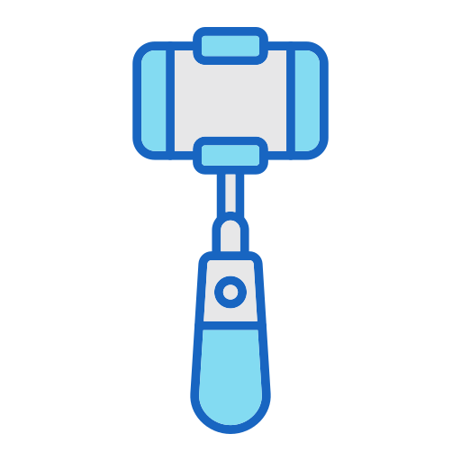 Selfie stick Generic color lineal-color icon