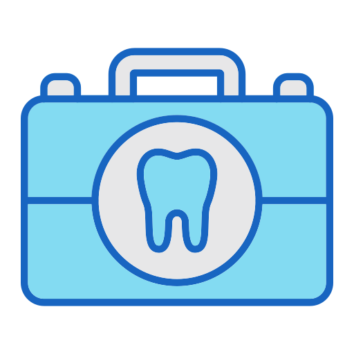 zestaw dentystyczny Generic color lineal-color ikona