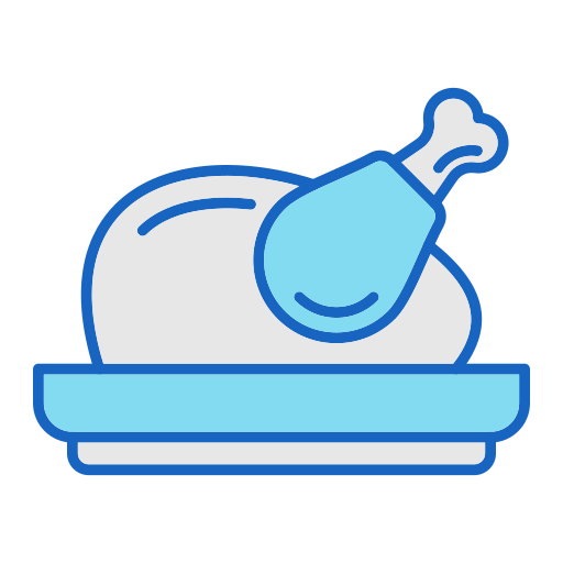 Roasted chicken Generic color lineal-color icon