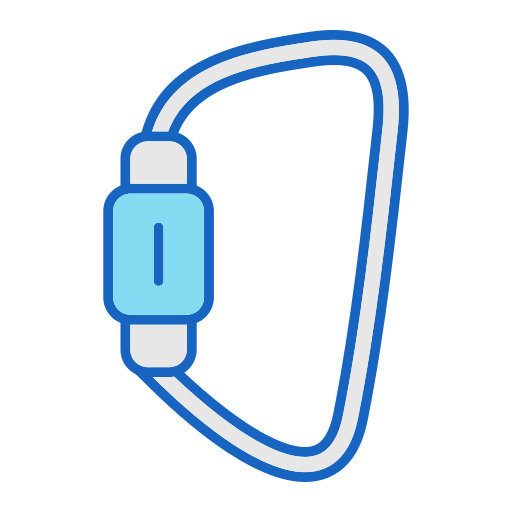 Carabiner Generic color lineal-color icon