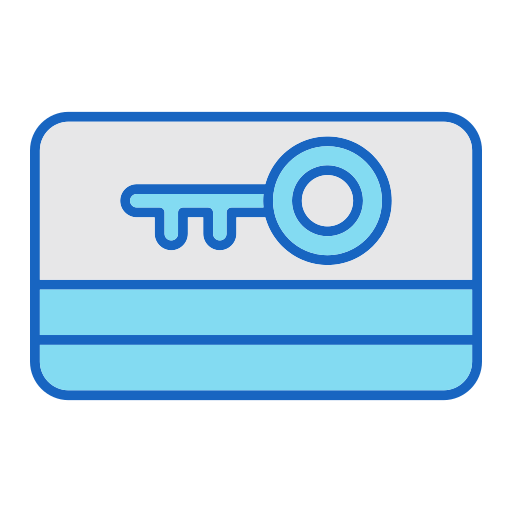 カードキー Generic color lineal-color icon