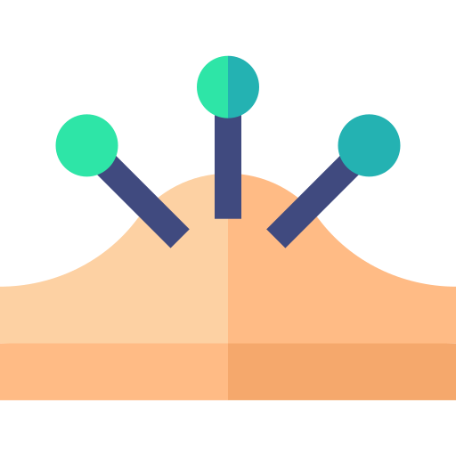 acupuncture Basic Straight Flat Icône