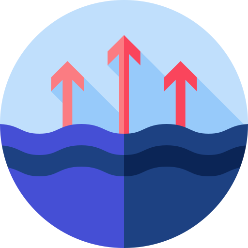vloed Flat Circular Flat icoon