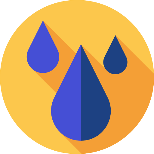 Drops Flat Circular Flat icon