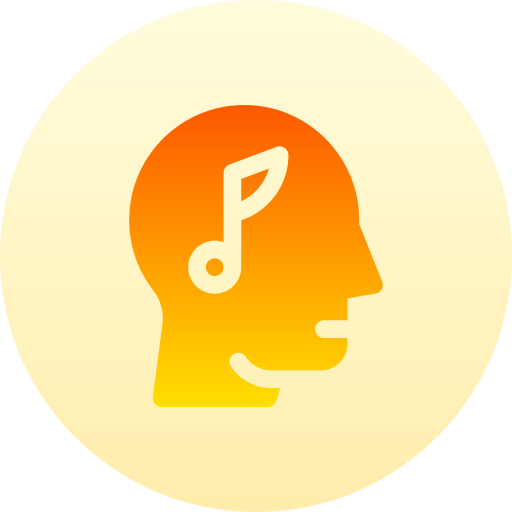 música Basic Gradient Circular icono