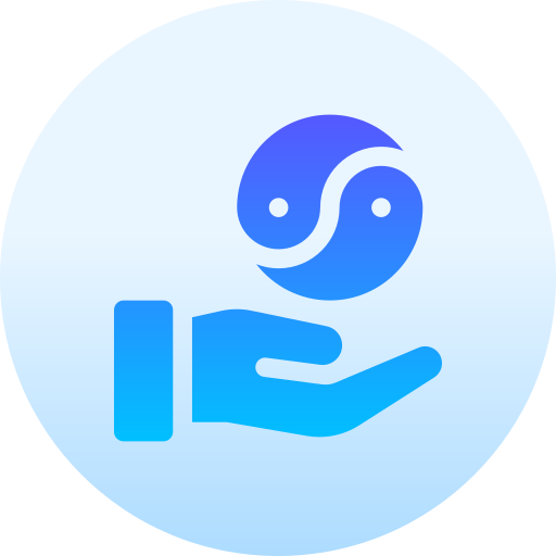음양 Basic Gradient Circular icon