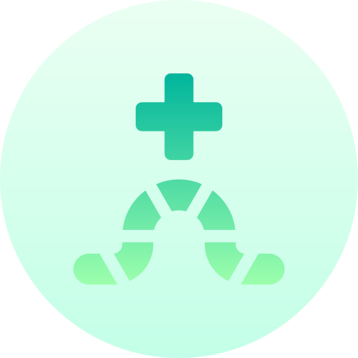Worm therapy Basic Gradient Circular icon