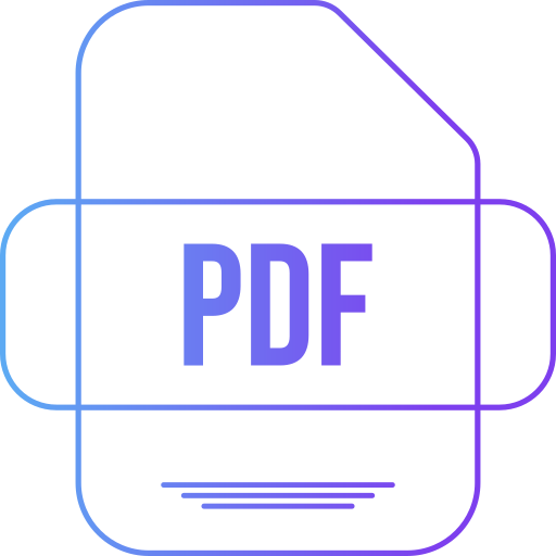 pdf Generic gradient outline icona