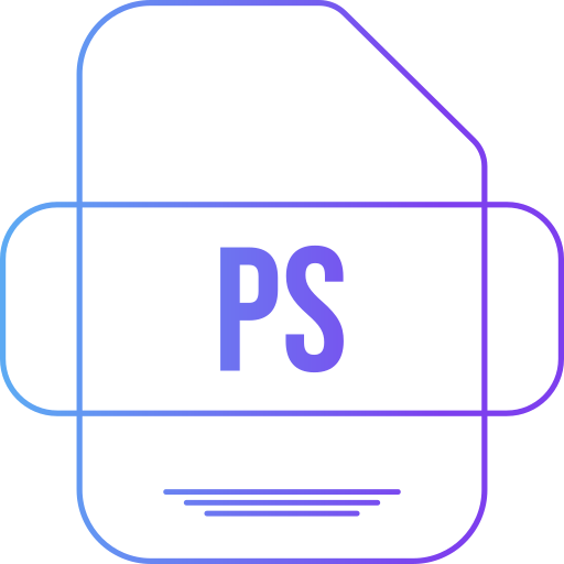 ps Generic gradient outline icon