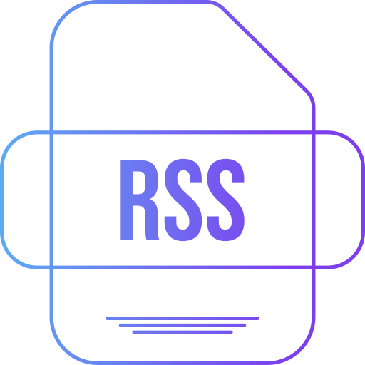 rss Generic gradient outline icona