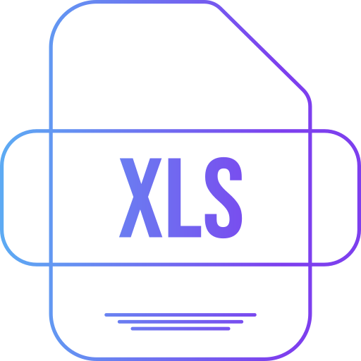 xls Generic gradient outline icoon