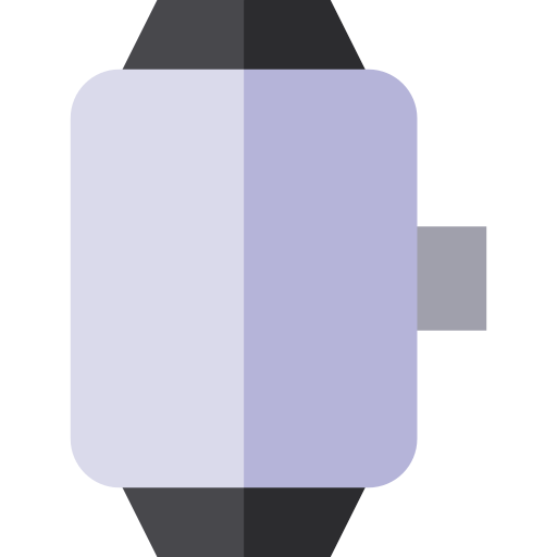 slimme horloge Basic Straight Flat icoon