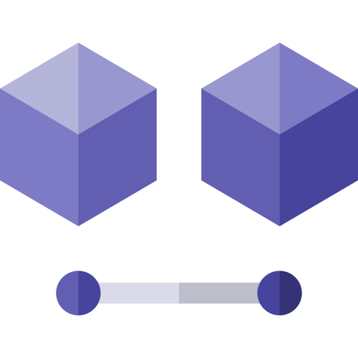 Blockchain Basic Straight Flat icon