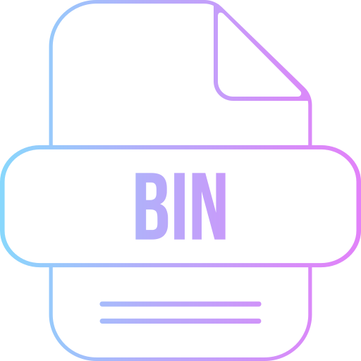 bin-bestand Generic gradient outline icoon