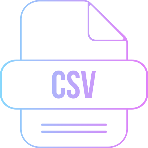csv-datei Generic gradient outline icon