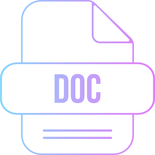 doc 파일 Generic gradient outline icon