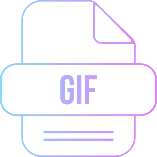 gif-datei Generic gradient outline icon