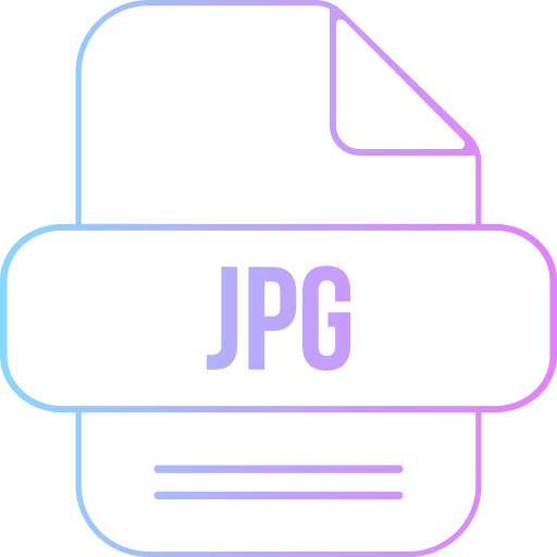 jpg 파일 Generic gradient outline icon