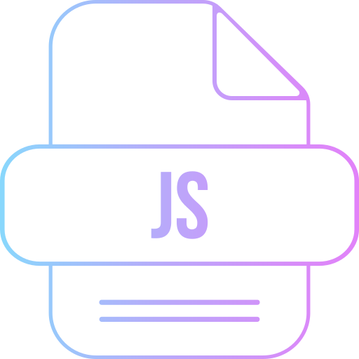 js 파일 Generic gradient outline icon