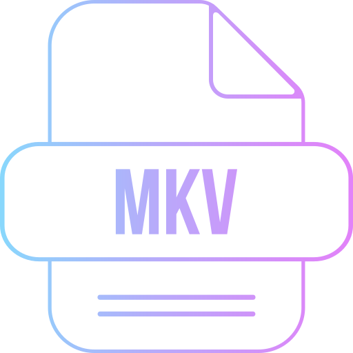 mkv Generic gradient outline icona