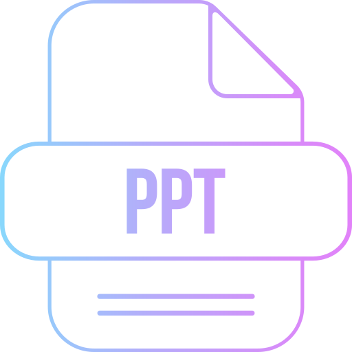 ppt 파일 Generic gradient outline icon