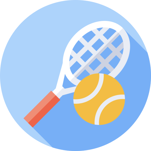 Большой теннис Flat Circular Flat иконка