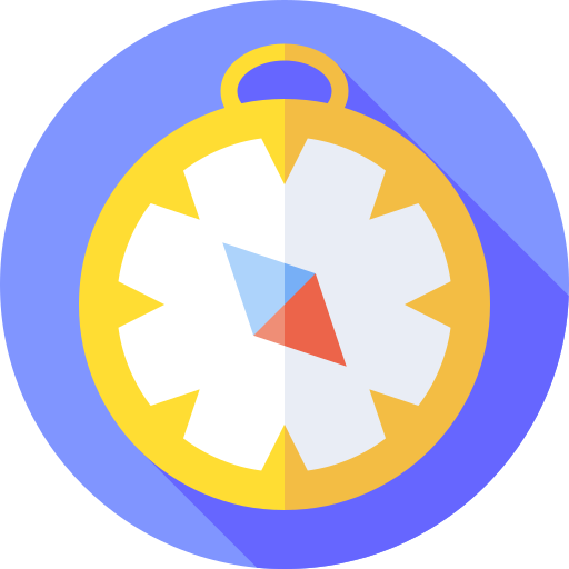 kompass Flat Circular Flat icon