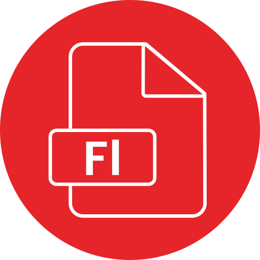 Adobe Flash Player Generic color fill icon