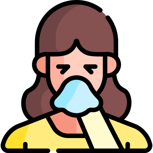 Sneezing Special Lineal color icon