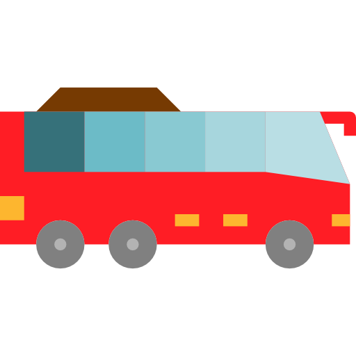 autobús mynamepong Flat icono