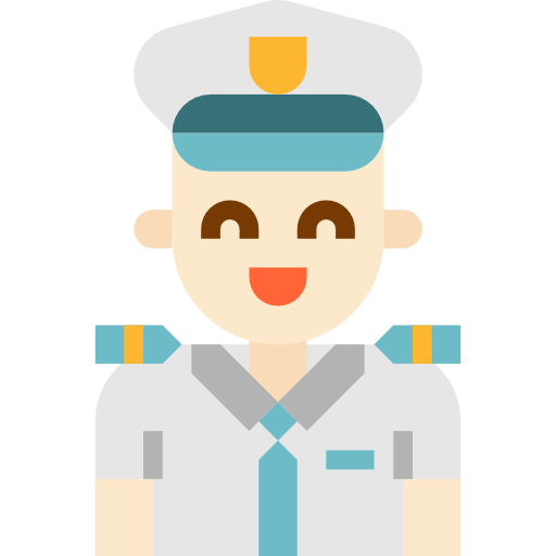 Captain mynamepong Flat icon