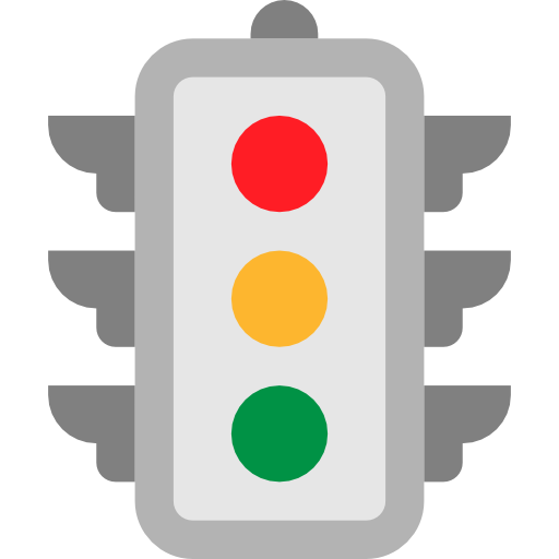 Traffic light mynamepong Flat icon