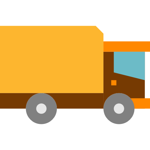 Truck mynamepong Flat icon