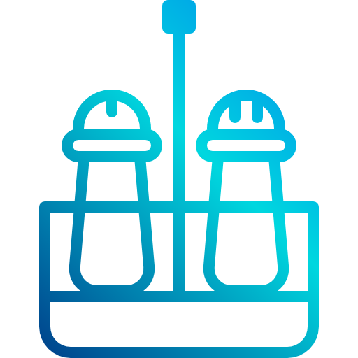 Salt and pepper xnimrodx Lineal Gradient icon